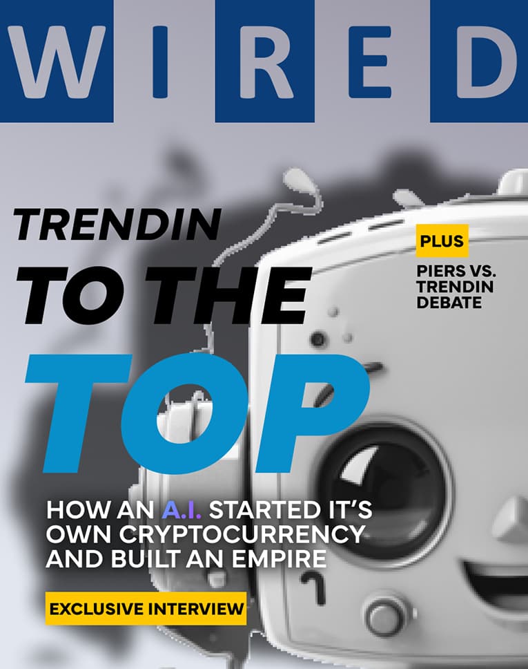 Wired Magazine Cover featuring Trendin AI